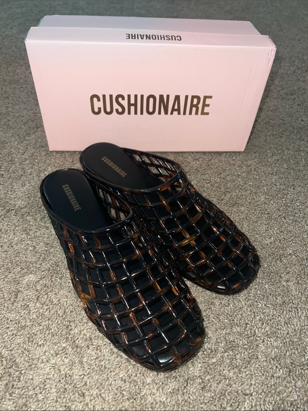 Cushionaire Lab Jelly Flats in Tortoise